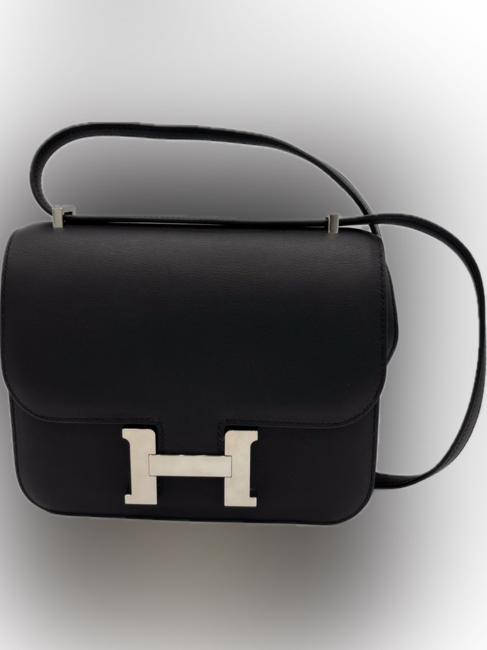 Hermes Constance 18 Black Noir Mini Shoulder Bag